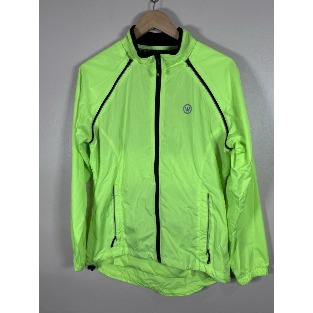 Canari Womens Jacket L Optima Convertable Cycling Running Outdoor Vest Yellow